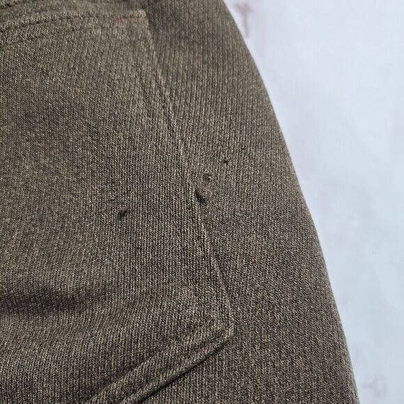 Vintage Levis Pants Mens 38 X 30 Brown 90s Dacron Straight Leg Pressed - Picture 9 of 12